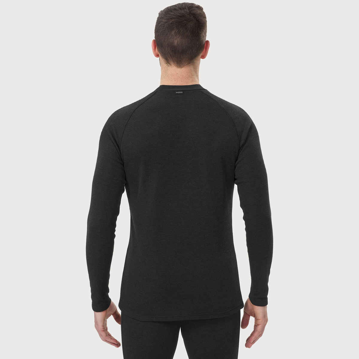 Decathlon Wedze Men's Thermal Top for Skiing | Black | L