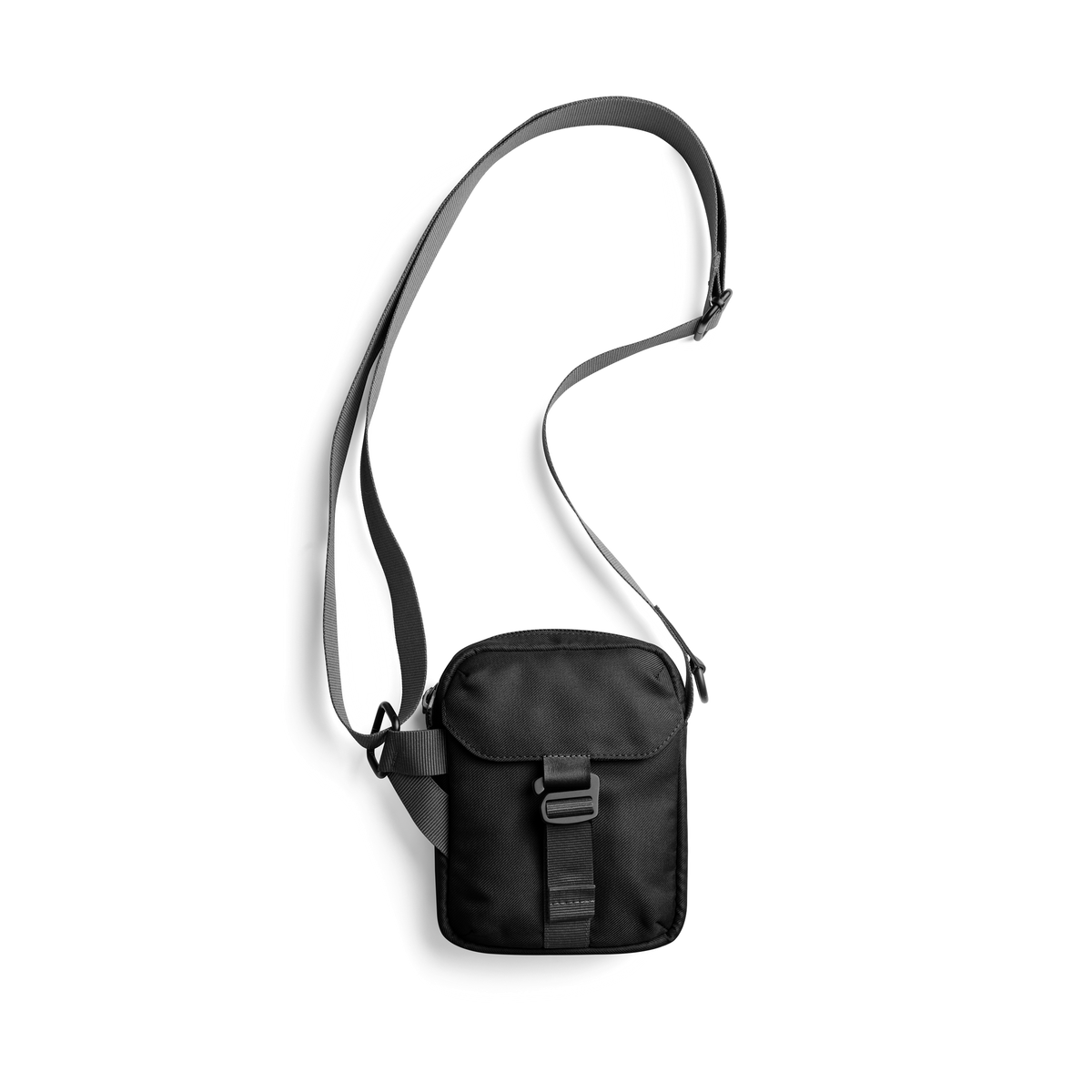 Daily Objects Unisex Polyester 2.6 L Crossbody Bag | Black