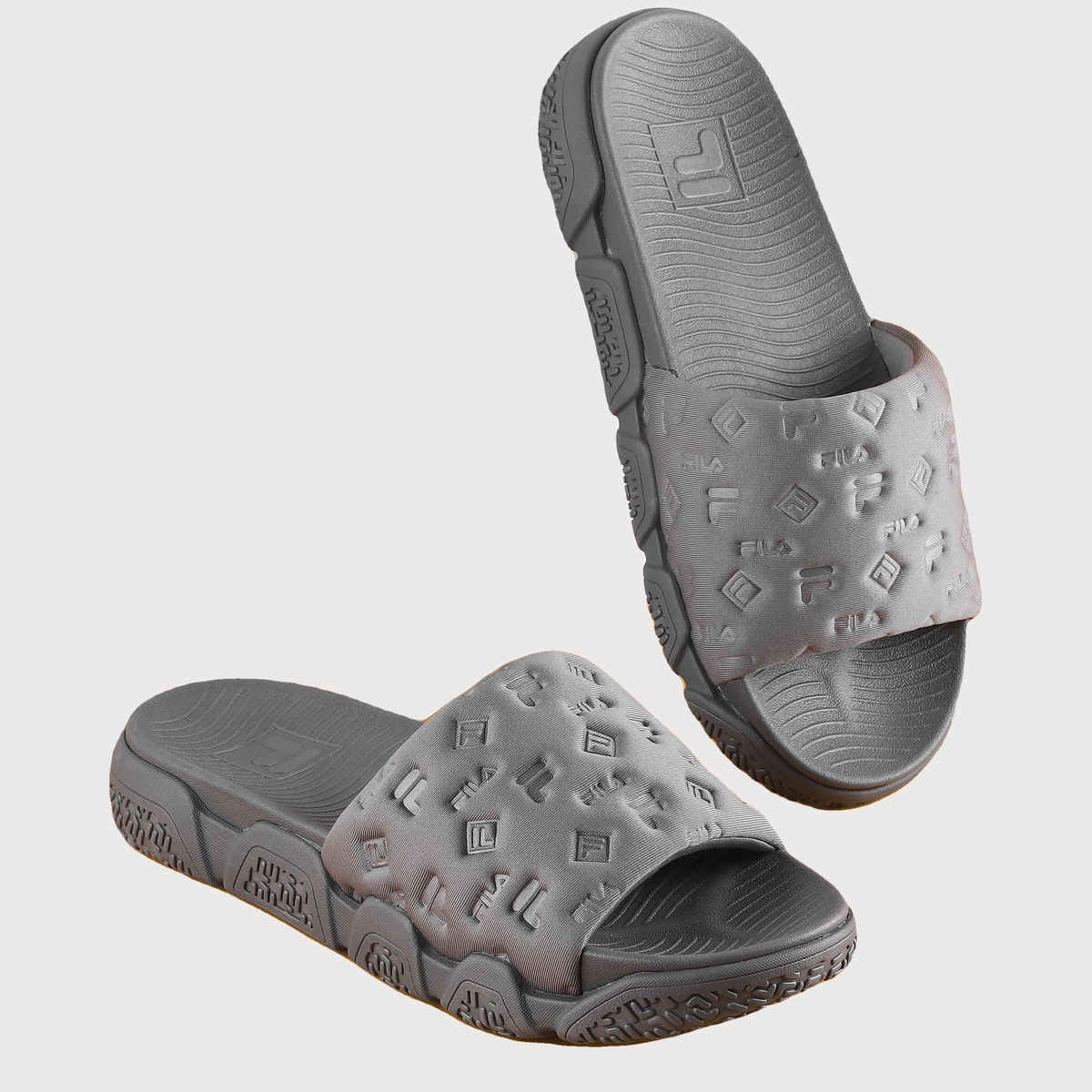 Fila Candor Sliders For Men And Women | Grey | (Size- 8)