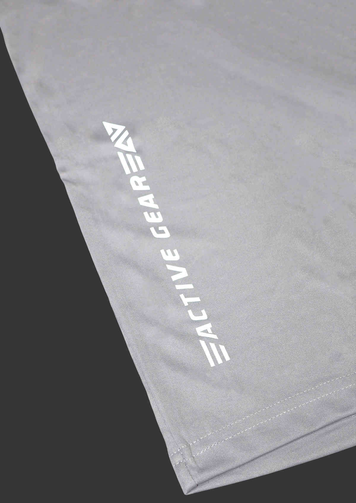 FTX Men's Full Sleeve Solid Polyester Casual Sports T-Shirt | Regular Fit | Light Grey - S