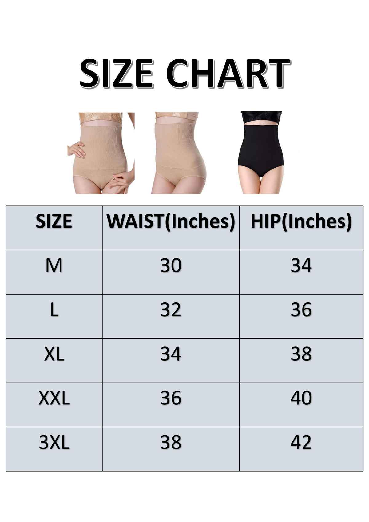 PLUMBURY Seamless High Waist Tummy Tucker Shapewear Panty - 3XL