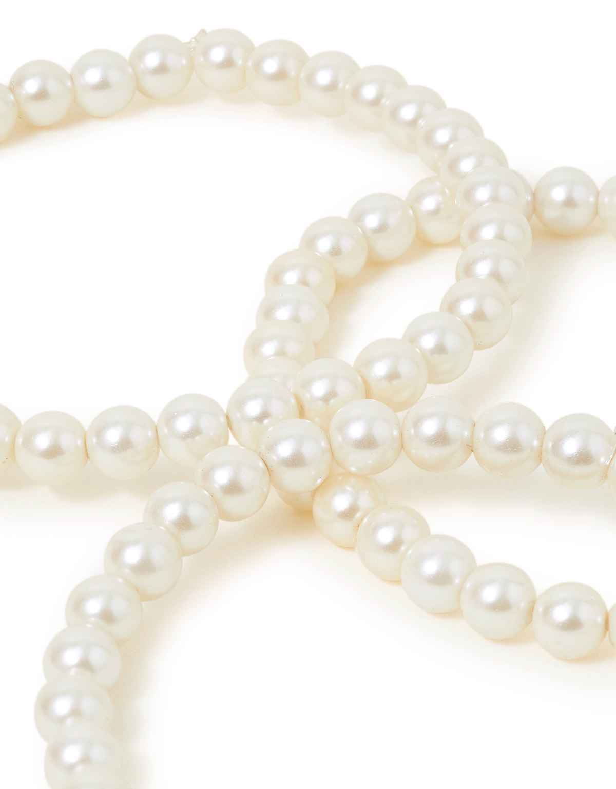 Accessorize London Women's Pearl Stretch Bracelet Pack Of 3 - White