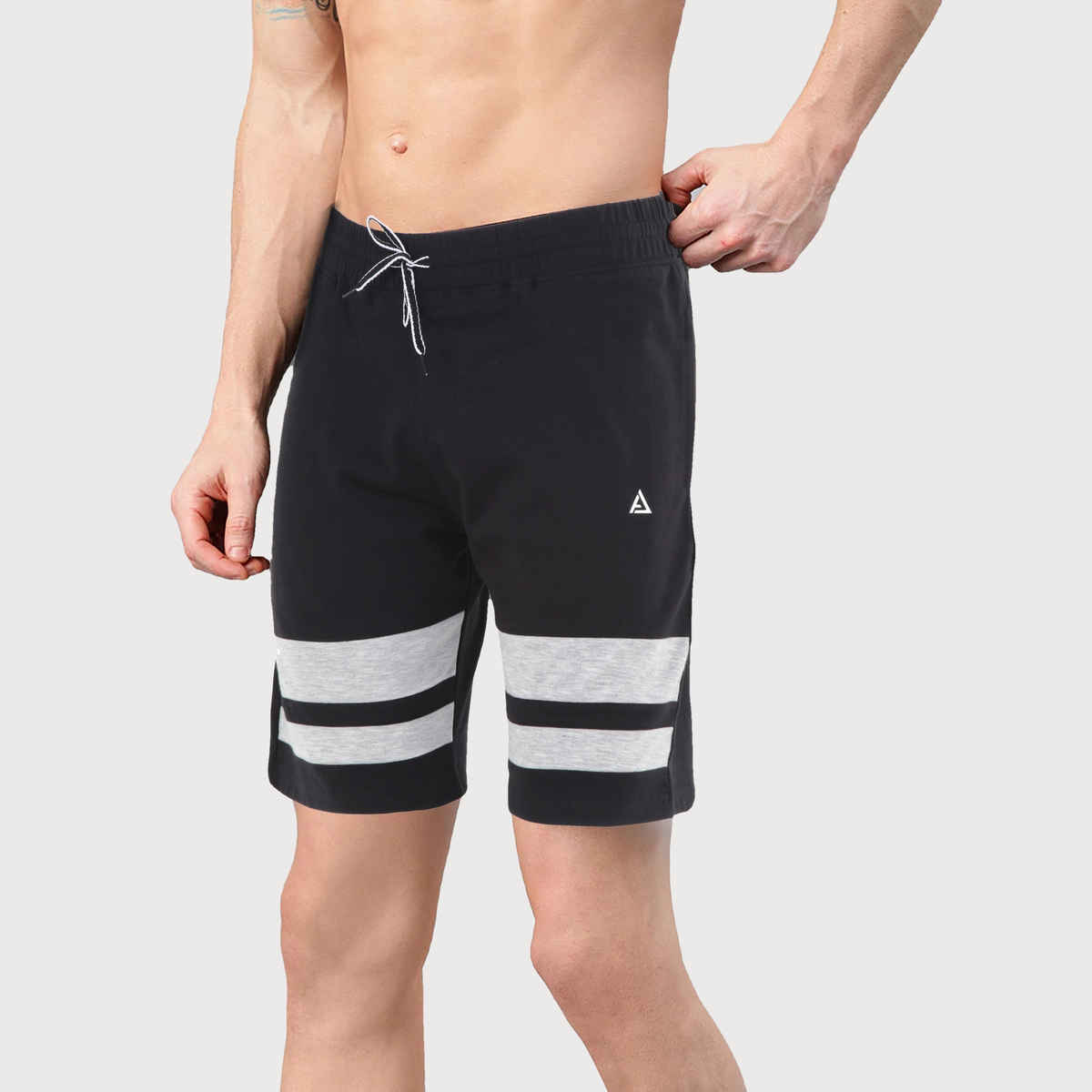 Avolt Men's Regular Fit Shorts Super Comfortable Half Pants | Black - L