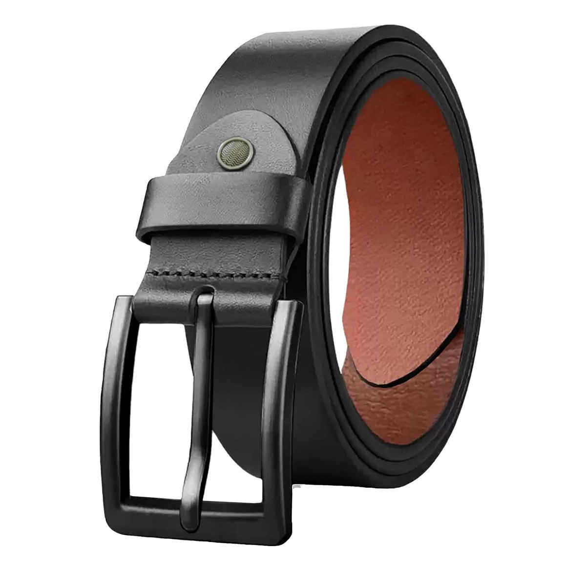 Wildhorn Men's Solid Genuine Leather Men's Belt | Black - Free Size