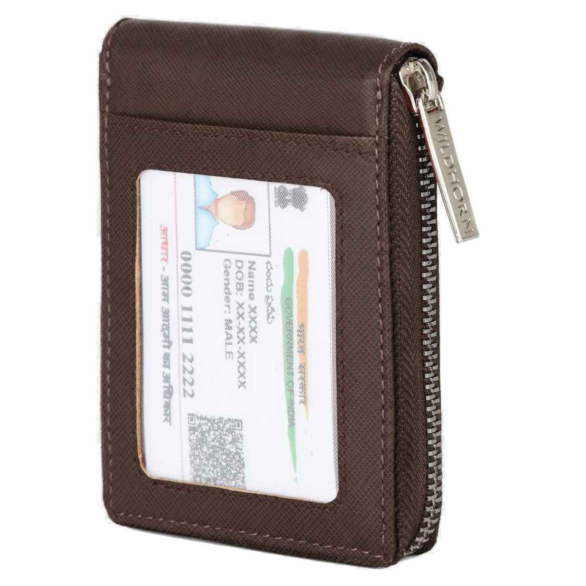 Wildhorn Leather Wallet for Men - Brown | 2093BRNSAFFIAN