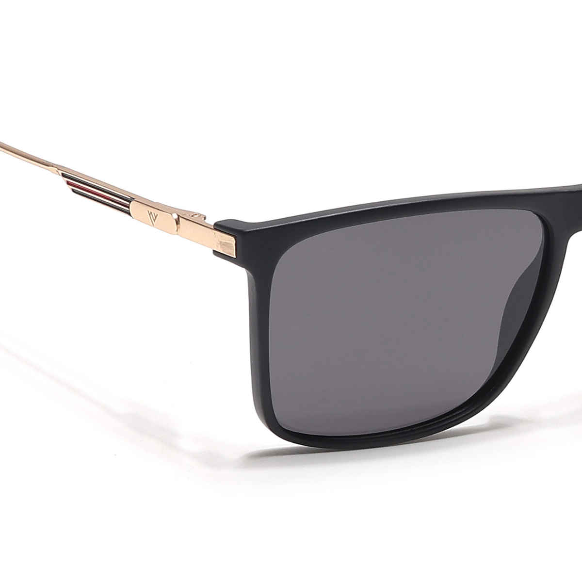 Voyage Unisex Plastic Wayfarer Sunglasses | Black - Free Size