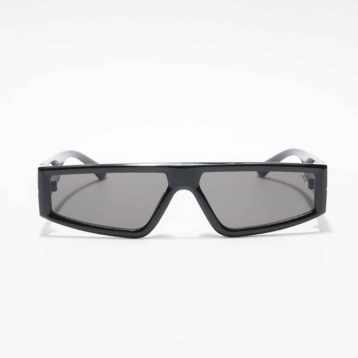 Voyage Unisex Geometric Plastic Sunglasses | Black - M