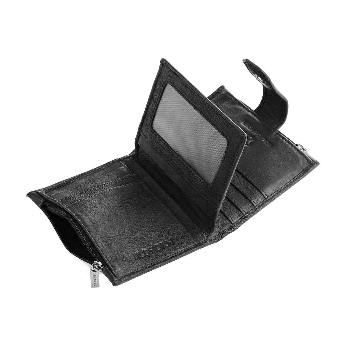Wildhorn Men's Genuine Leather Bi-fold Wallet | Black