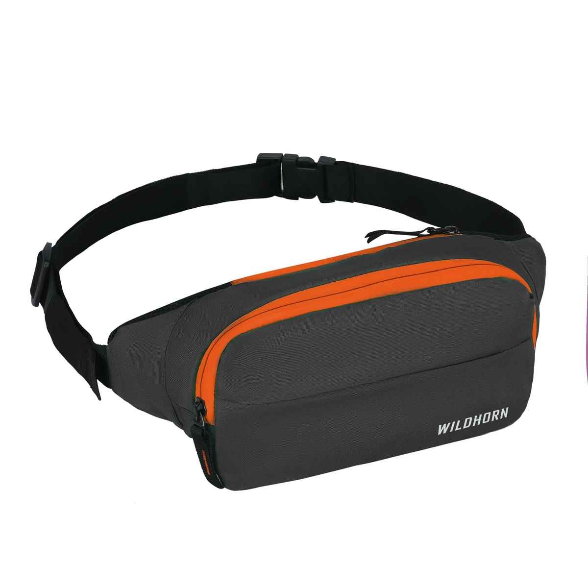 Wildhorn Unisex Polyester 2 L Waist Bag | Black - Free Size