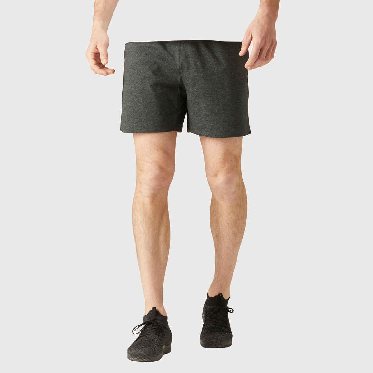 Decathlon | Domyos Men's Cotton Gym Shorts - Dark Grey - 2XL