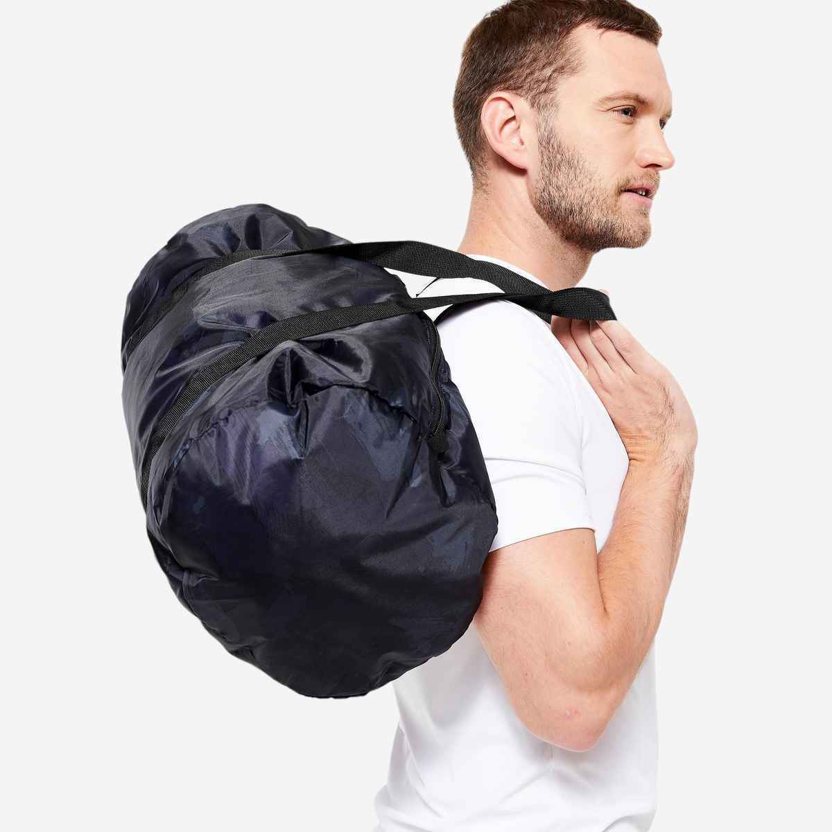 Decathlon | Unisex Solid Polyester 30 L Duffle Bag - Navy Blue