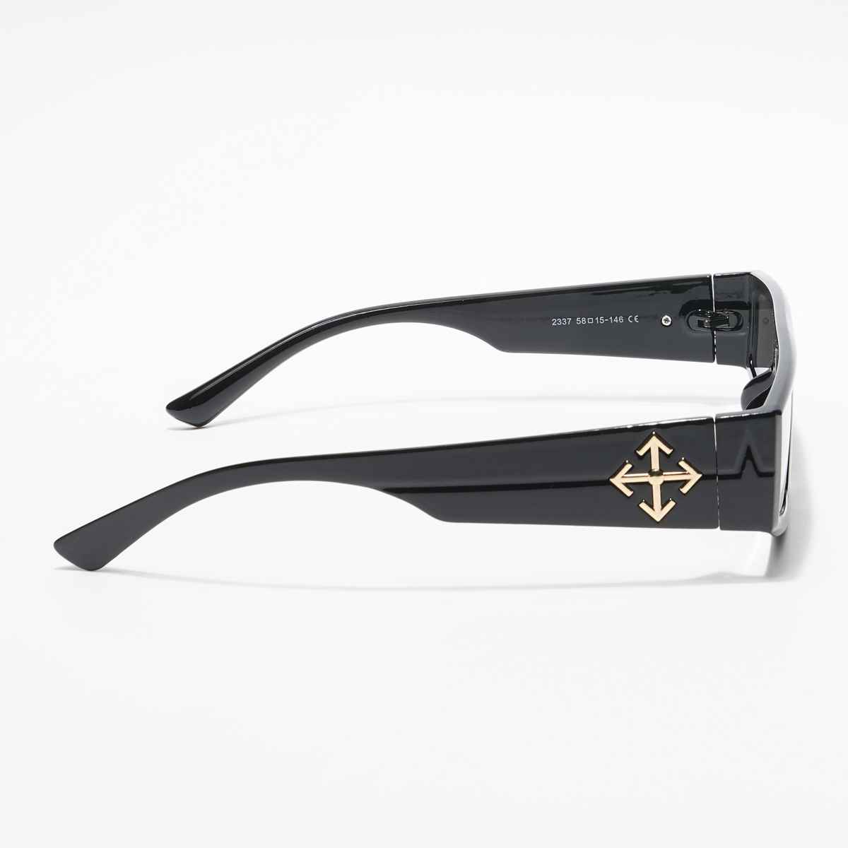 Voyage Unisex Geometric Plastic Sunglasses | Black - M