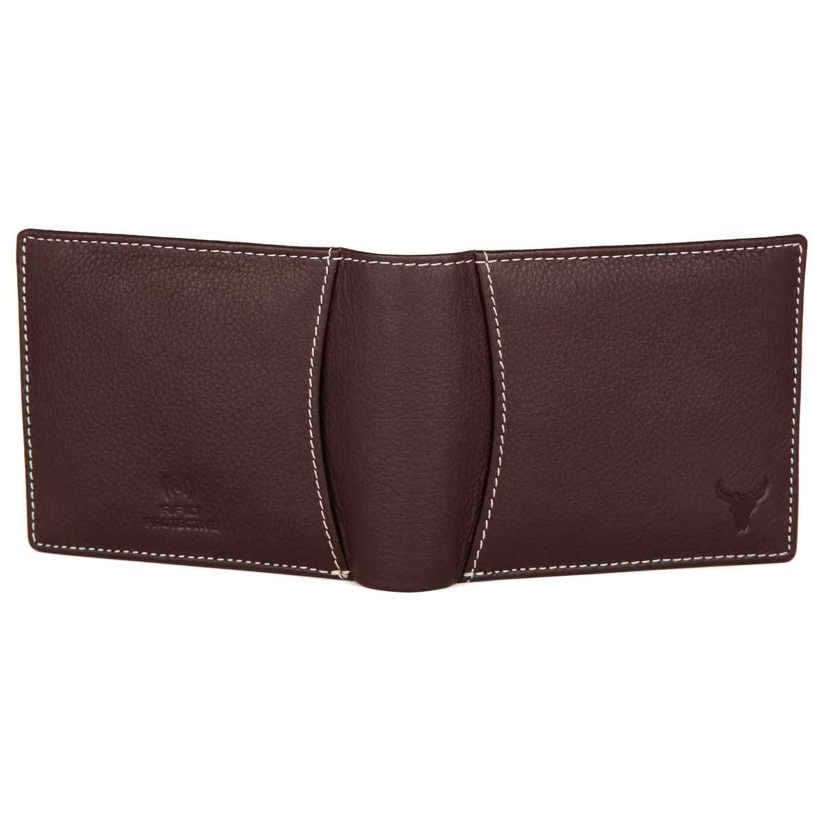 Wildhorn Men's Genuine Leather Bi-fold Wallet | Brown