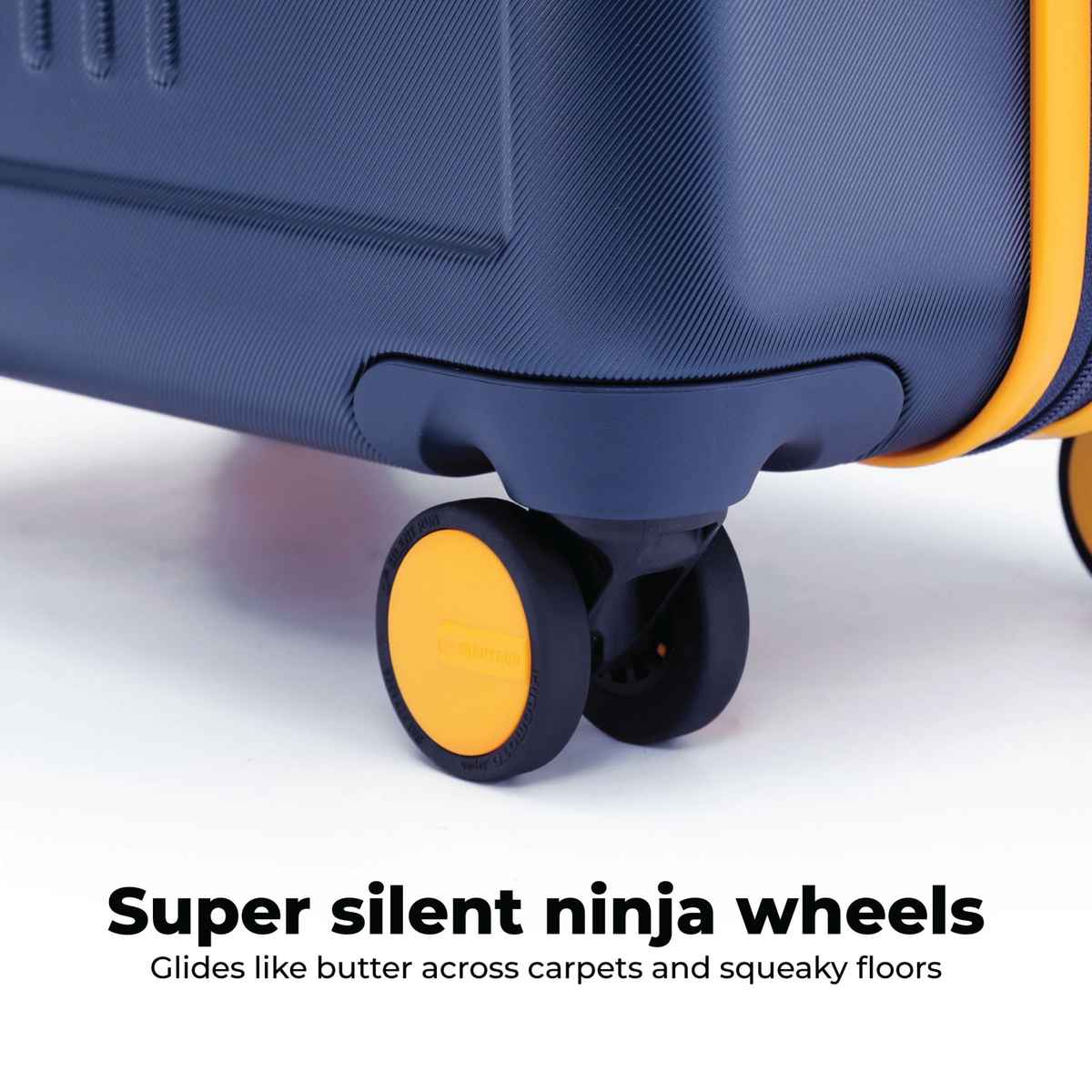 Mokobara Solid Polycarbonate 40 L Telescopic Cabin Luggage | Blue - 56 cm