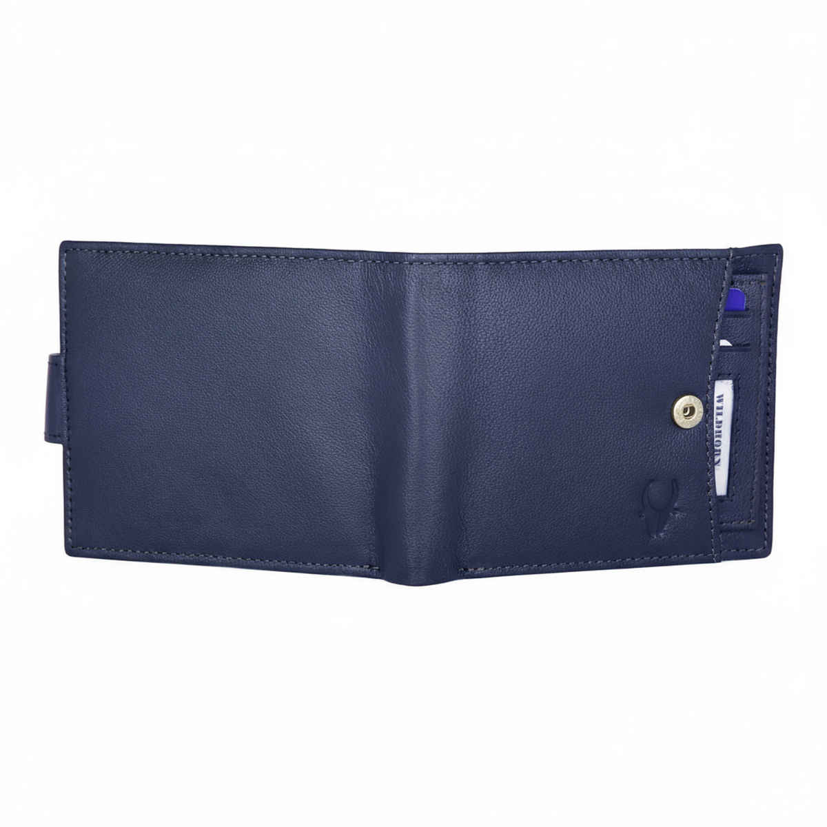 Wildhorn Men's Genuine Leather Bi-fold Wallet | Blue