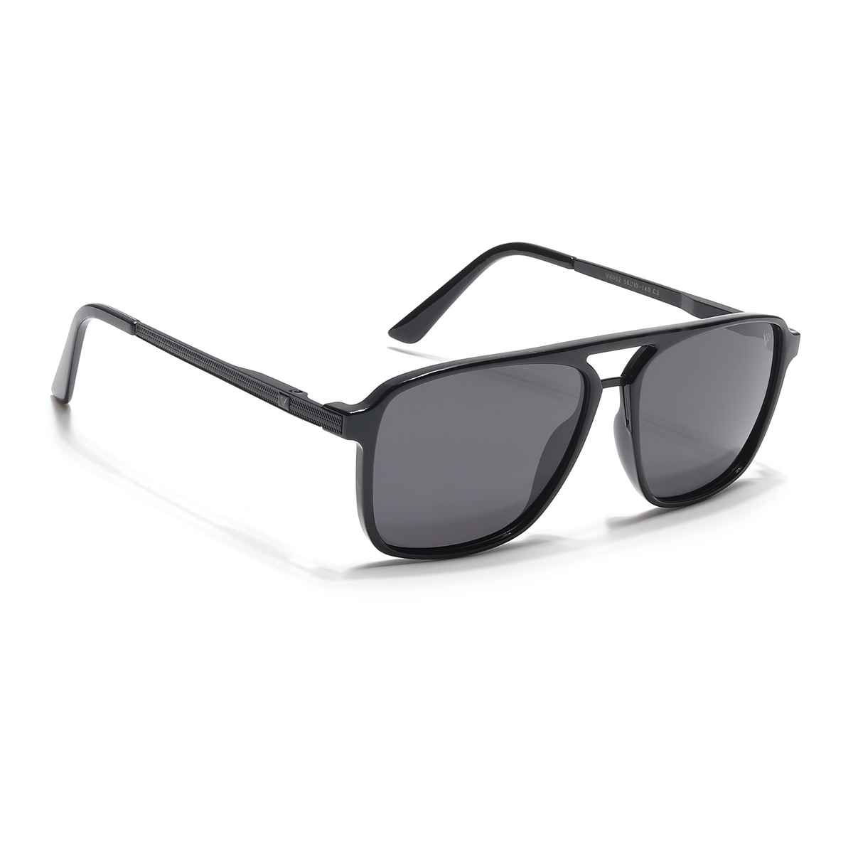 Voyage Unisex Plastic Wayfarer Sunglasses | Black - Free Size