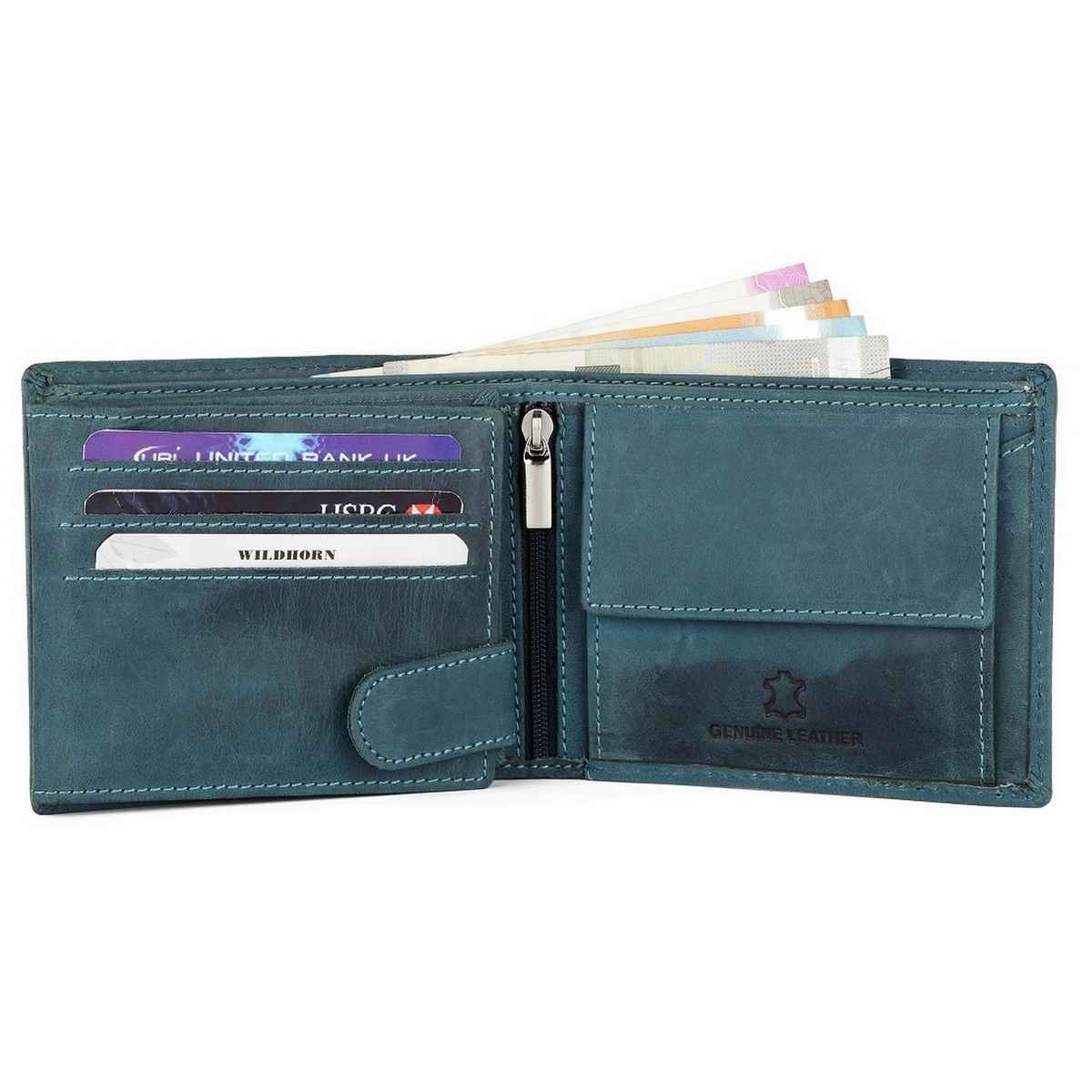 Wildhorn Men's Genuine Leather Wallet | Blue