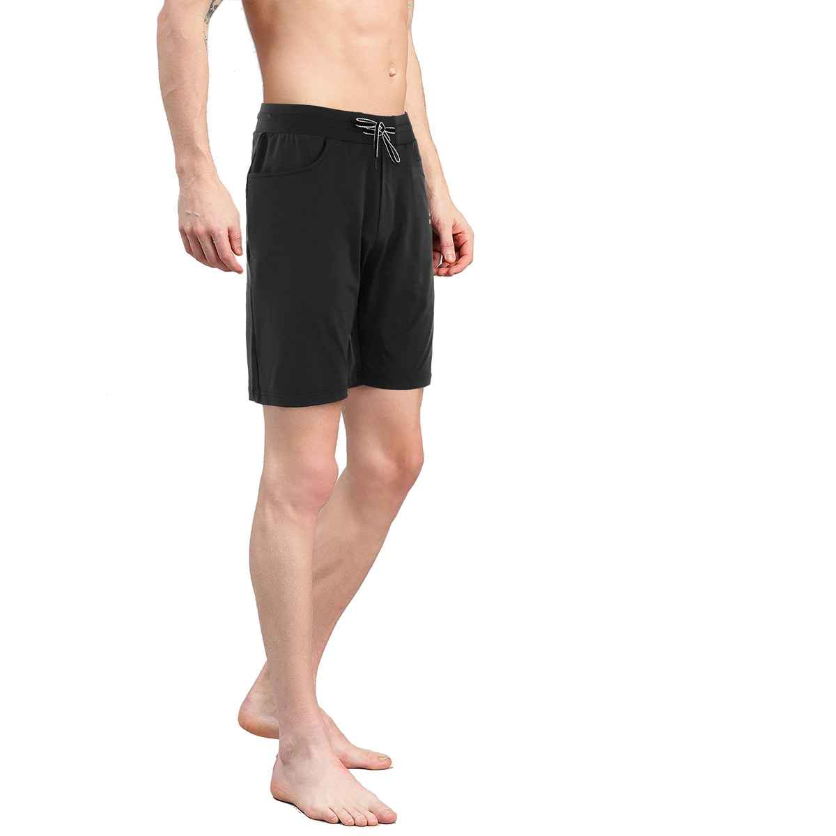 Avolt Men's Regular Fit Shorts Super Comfortable Half Pants AV301 Black | XL