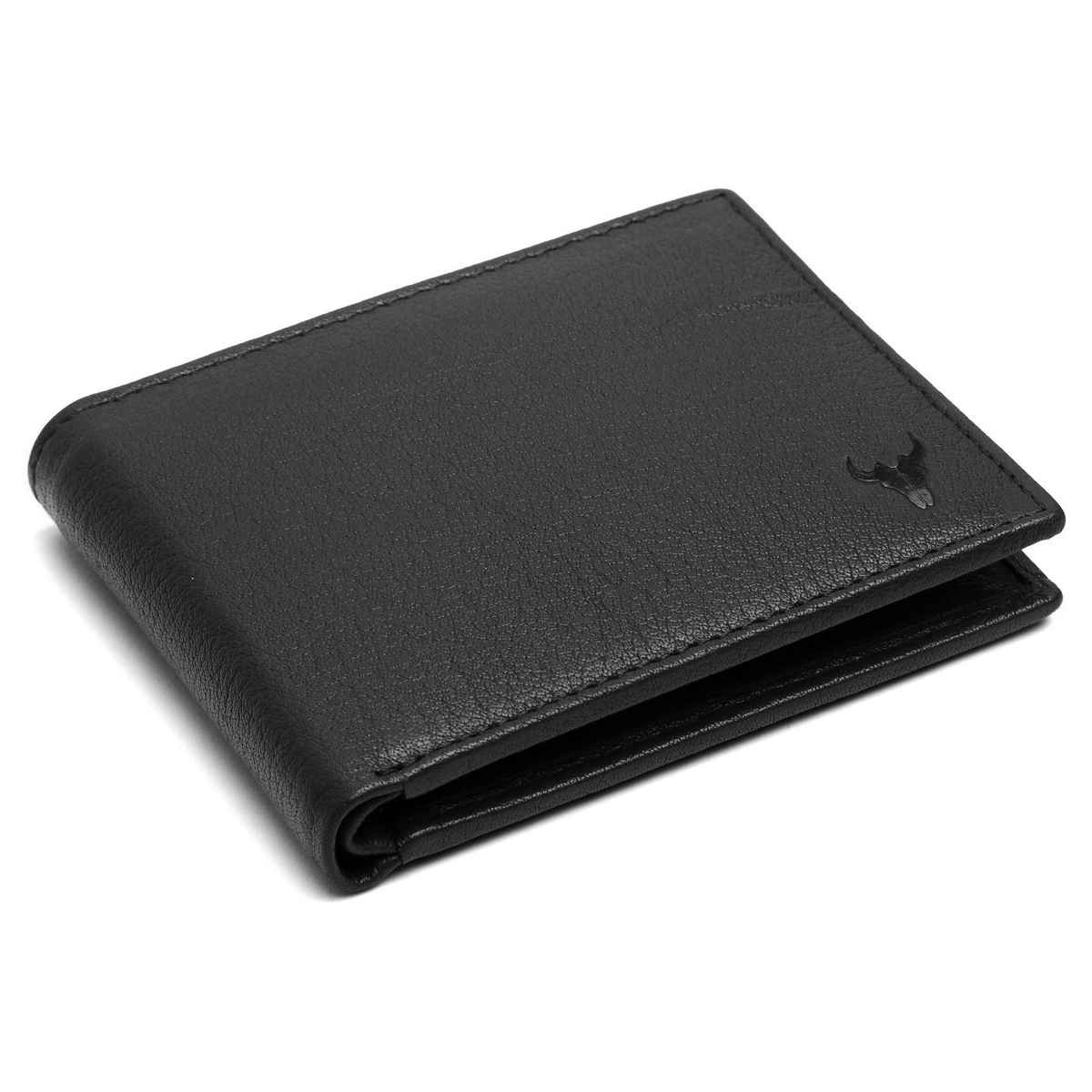 Wildhorn Men's Genuine Leather Bi-fold Wallet | Black