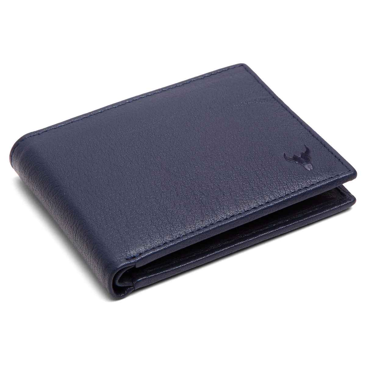 Wildhorn Men's Genuine Leather Bi-fold Wallet | Blue