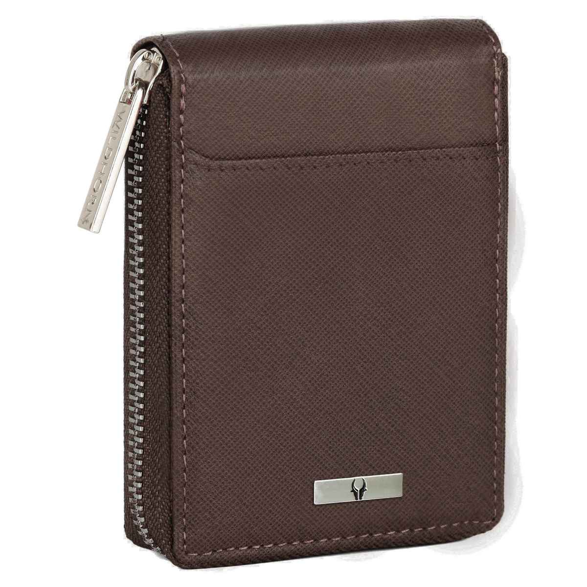 Wildhorn Leather Wallet for Men - Brown | 2093BRNSAFFIAN