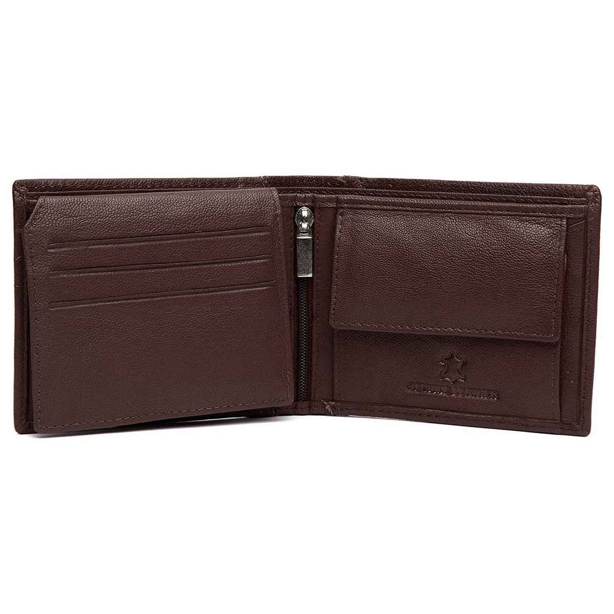 Wildhorn Men's Genuine Leather Bi-fold Wallet | Brown