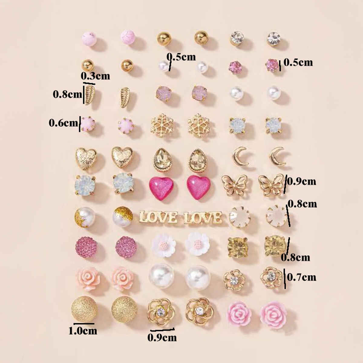Shining Diva Fashion 30 Pairs Combo Set Latest Stylish Earrings for Women and Girls | 14780er