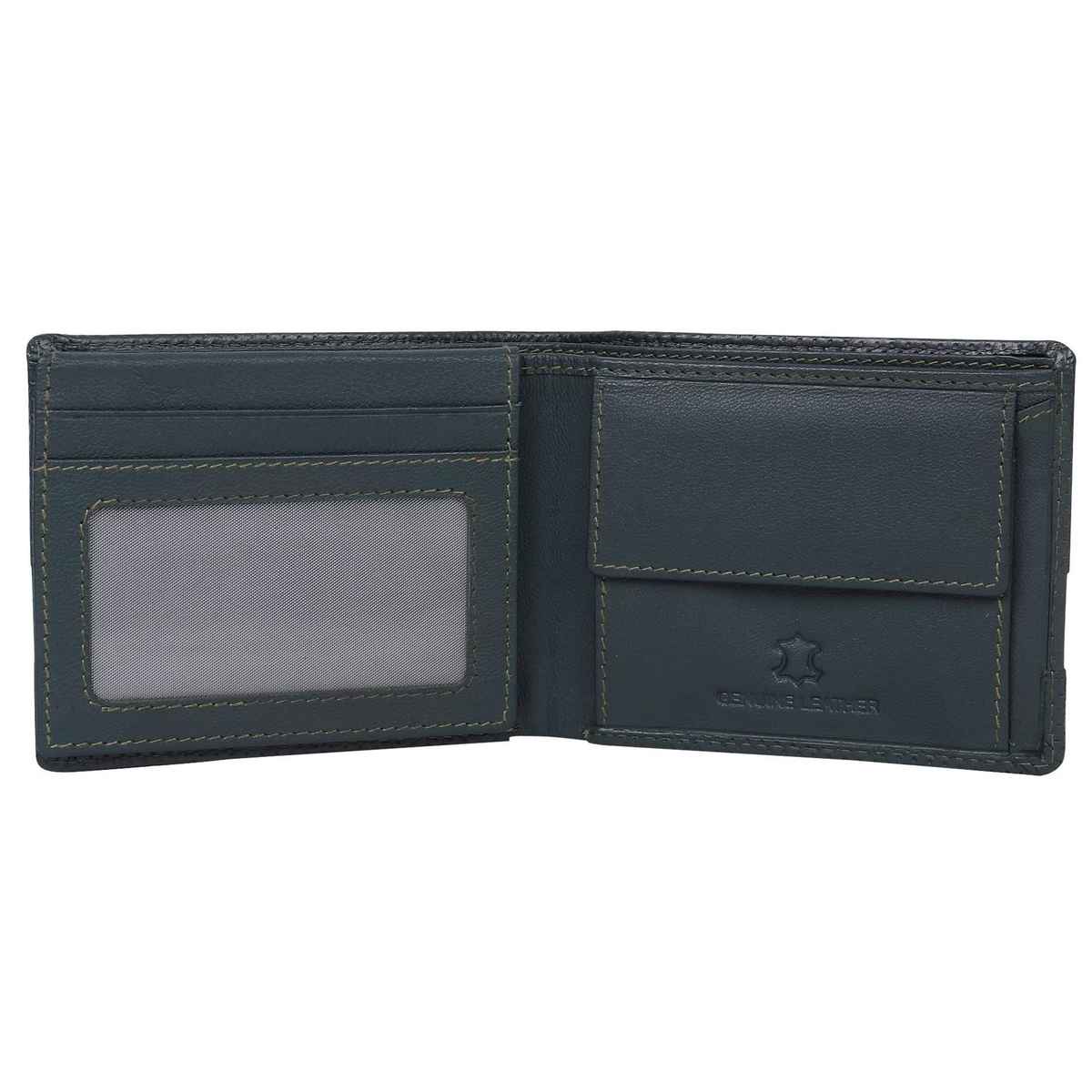 Wildhorn Men's Genuine Leather Bi-fold Wallet | Green