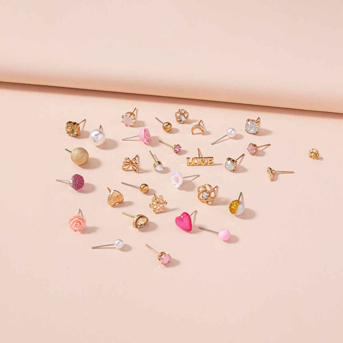 Shining Diva Fashion 30 Pairs Combo Set Latest Stylish Earrings for Women and Girls | 14780er