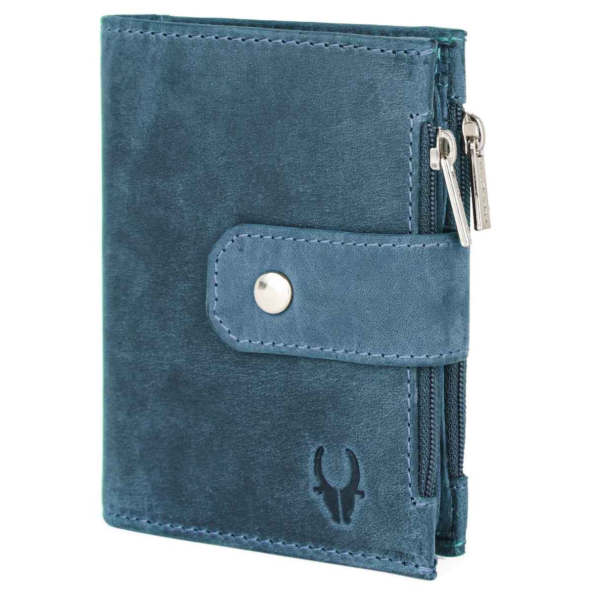 Wildhorn Men's Genuine Leather Bi-fold Wallet | Blue