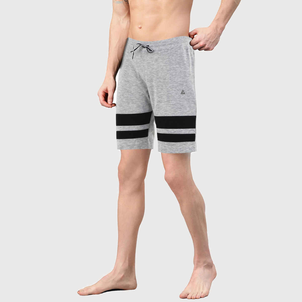 Avolt Men's Regular Fit Shorts Super Comfortable Half Pants | Grey - L