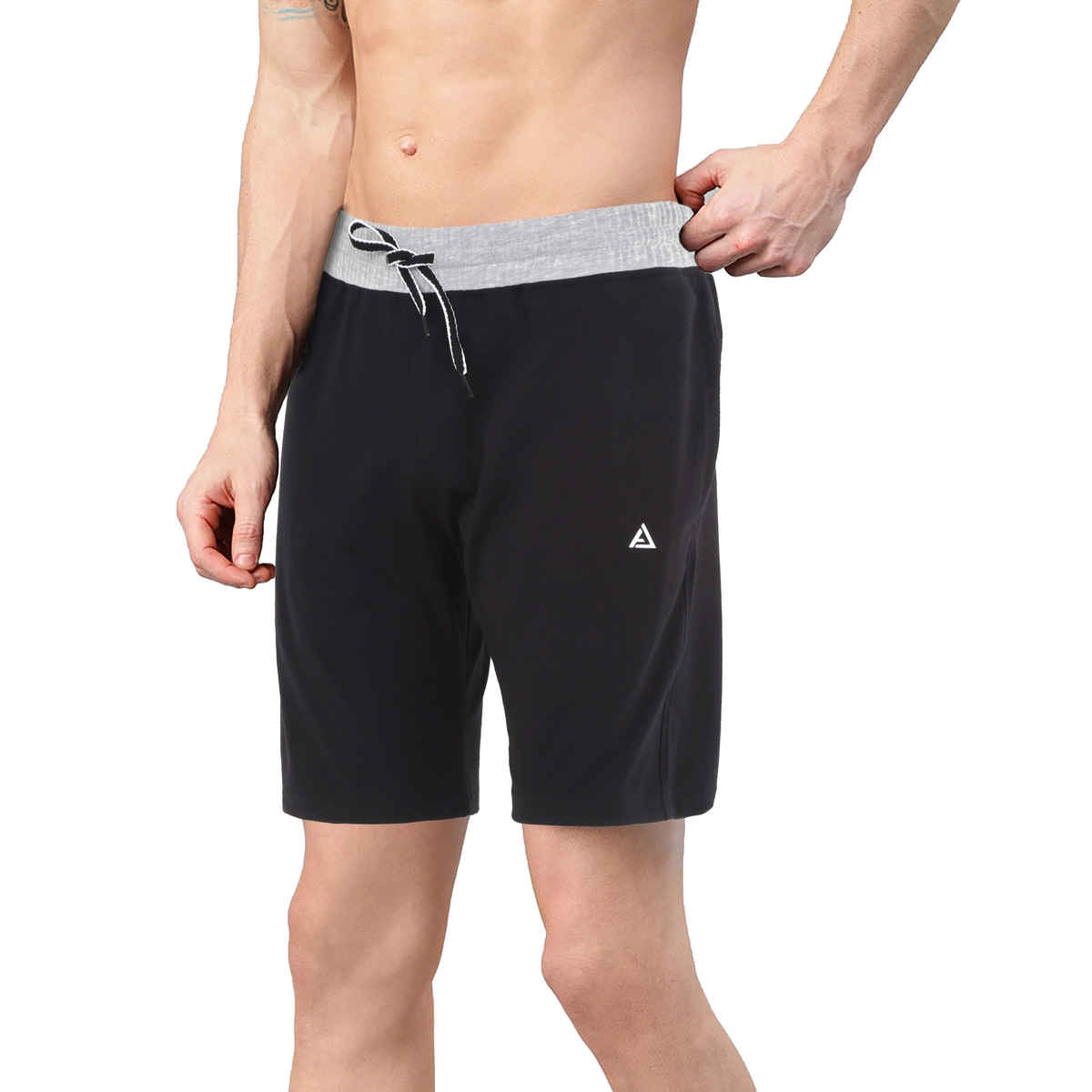 Avolt Men's Regular Fit Shorts Super Comfortable Half Pants | Black - L