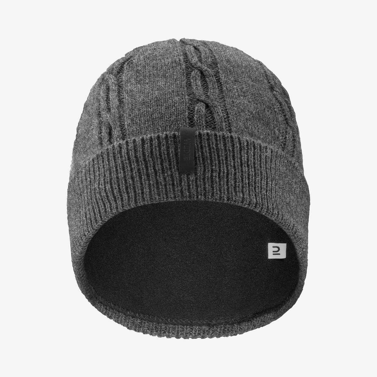 Decathlon | Wedze | Unisex Warm Winter Beanie Cap | Dark Grey - M