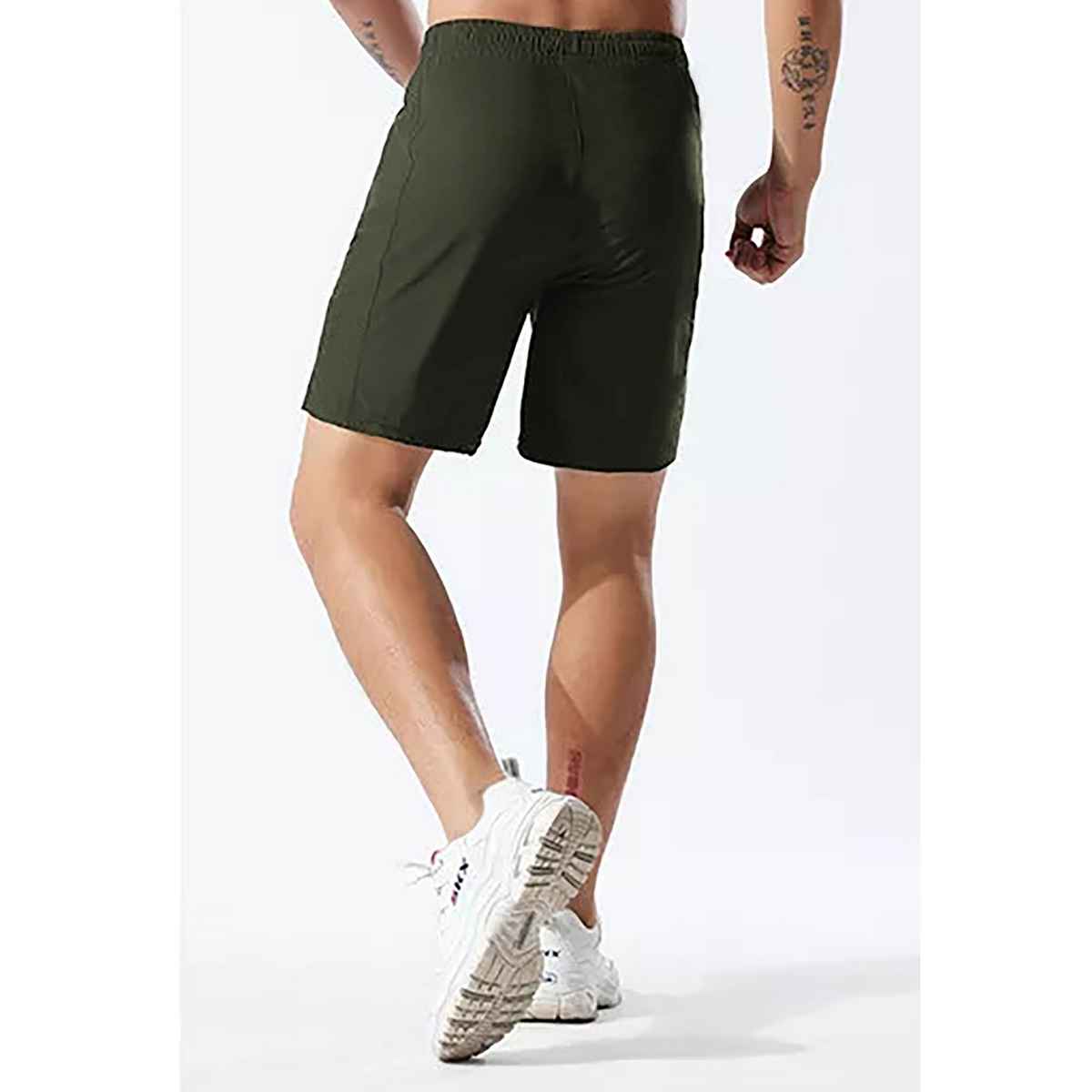 Avolt Men's Regular Fit Shorts Super Comfortable Half Pants | Olive - L
