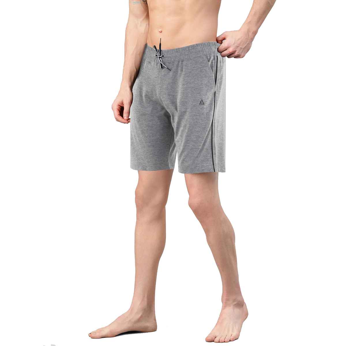 Avolt Men's Regular Fit Shorts Super Comfortable Half Pants | Grey - M