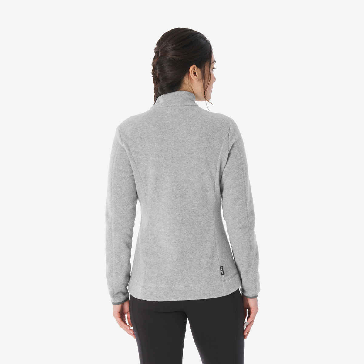 Decathlon | Quechua | Women's Full Zip Hiking Jacket Fleece | Grey - L