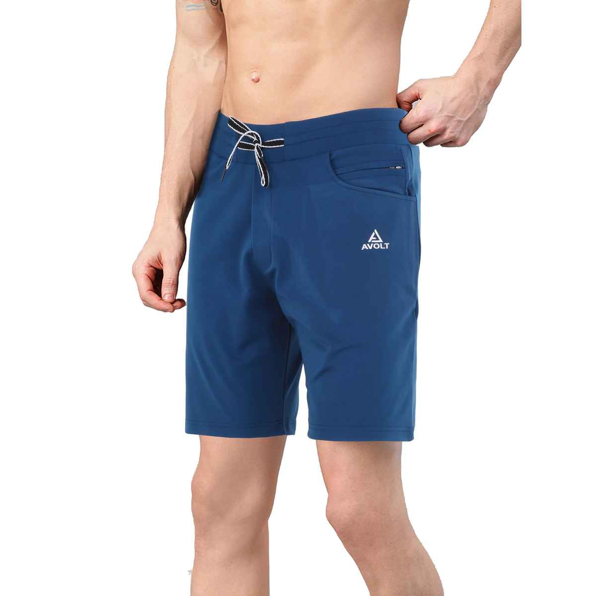 Avolt Men's Regular Fit Shorts Super Comfortable Half Pants | Royal Blue - L