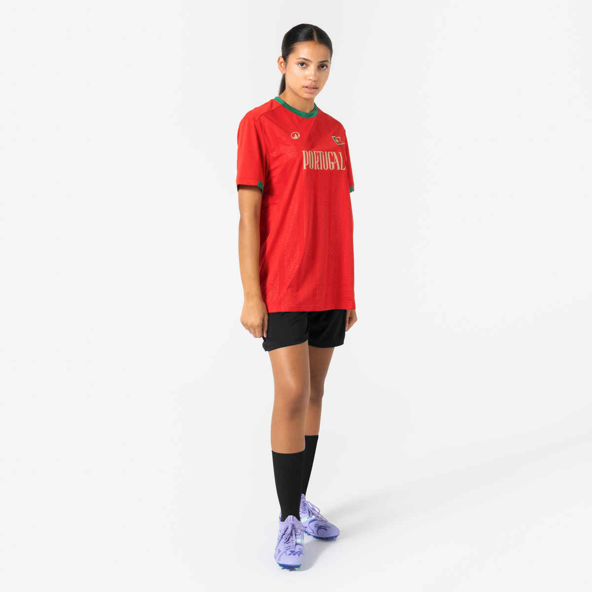 Decathlon Kipsta Portugal Unisex Football Jersey | Red - S