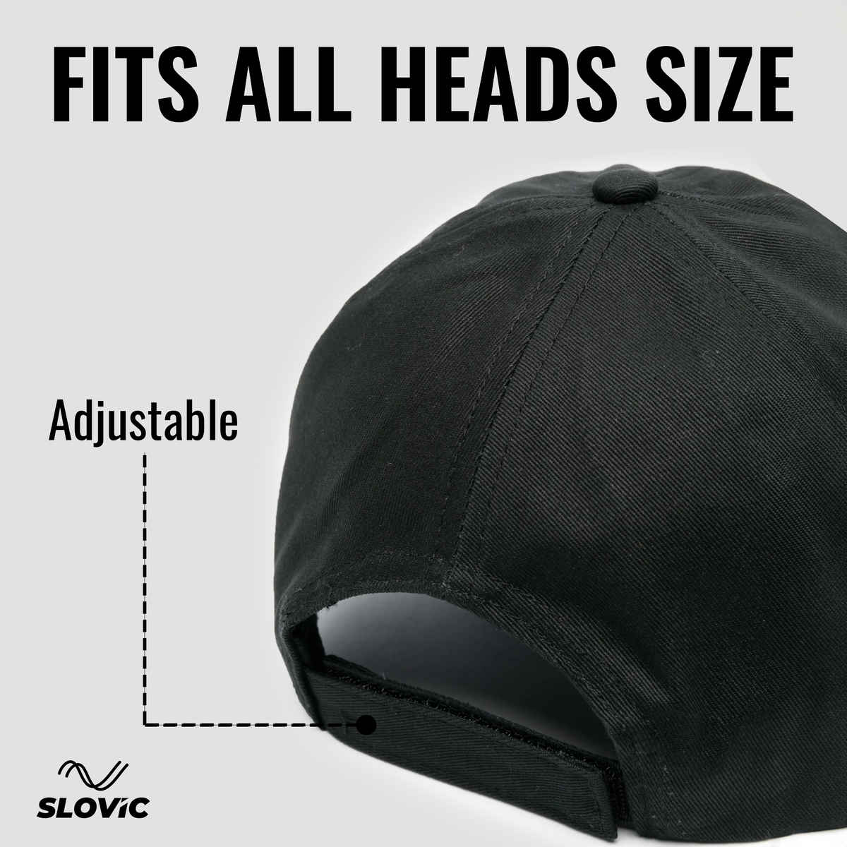 Slovic Unisex Baseball Cap | Casual, Outdoor, Travel Wear with Adjutsable Straps