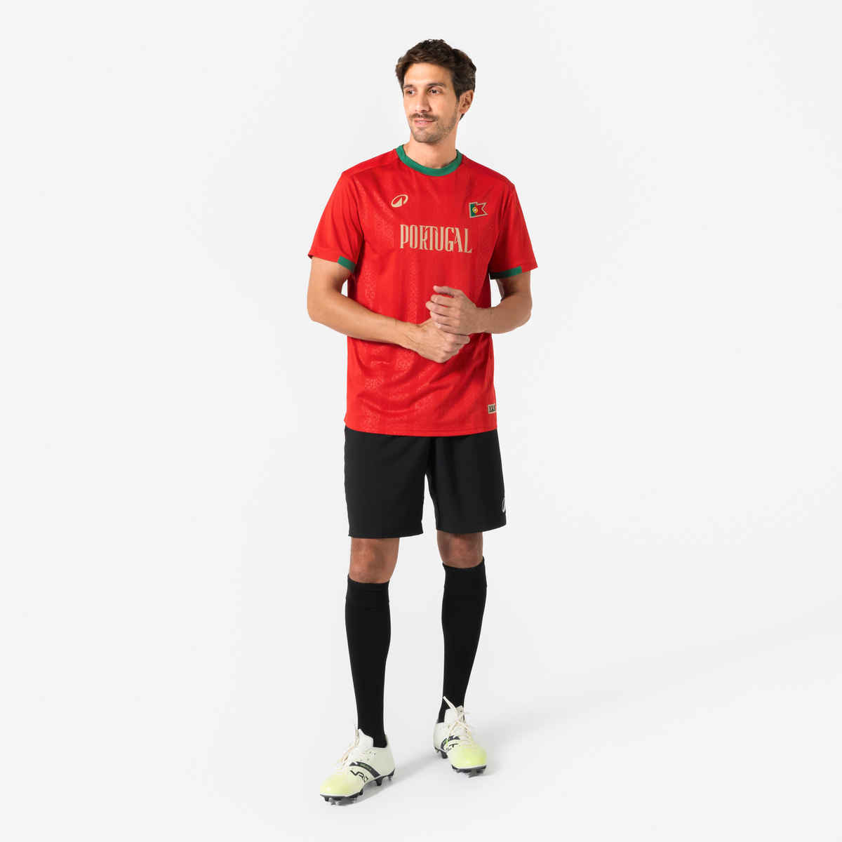 Decathlon Kipsta Portugal Unisex Football Jersey | Red - S