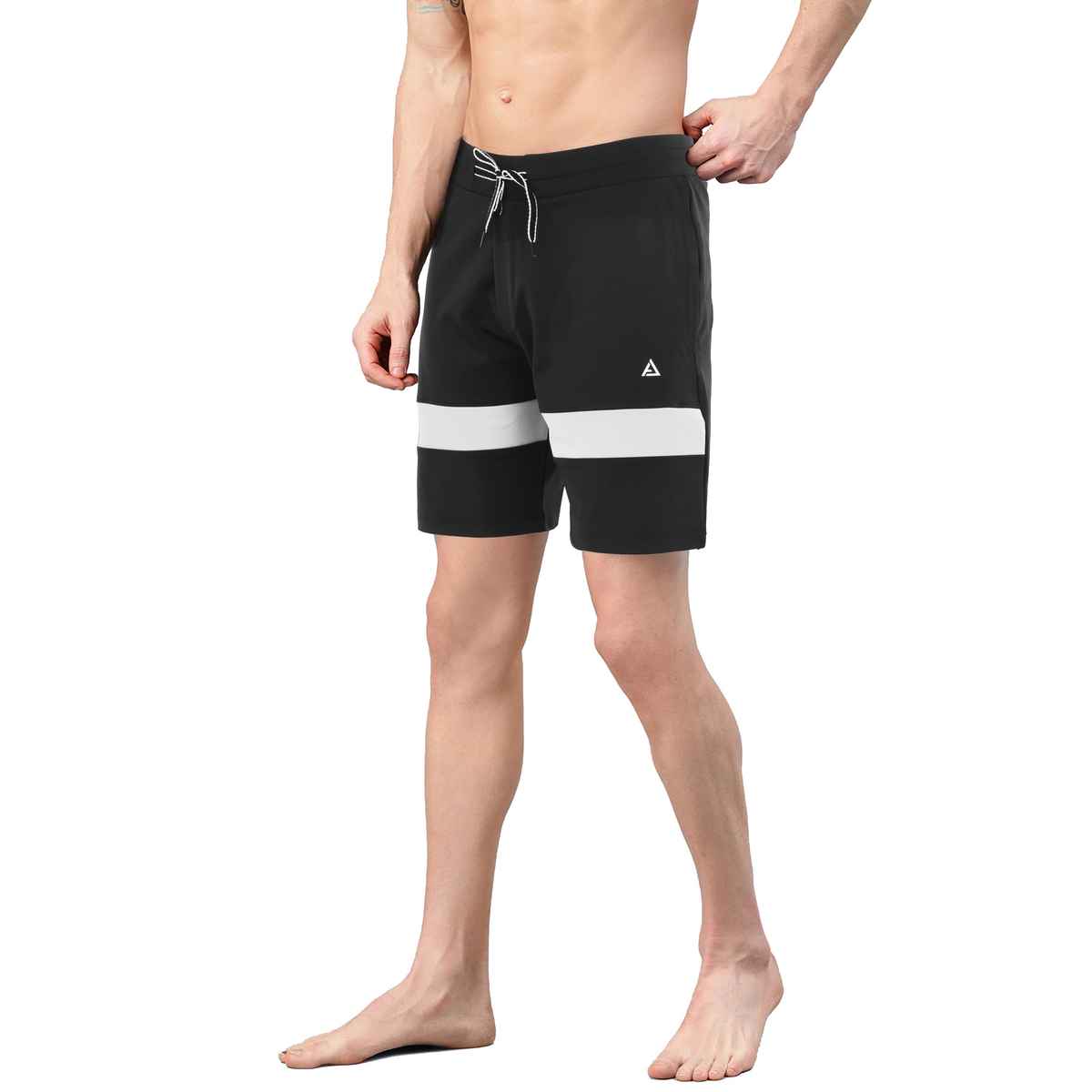 Avolt Men's Regular Fit Shorts Super Comfortable Half Pants AV302 Black | M