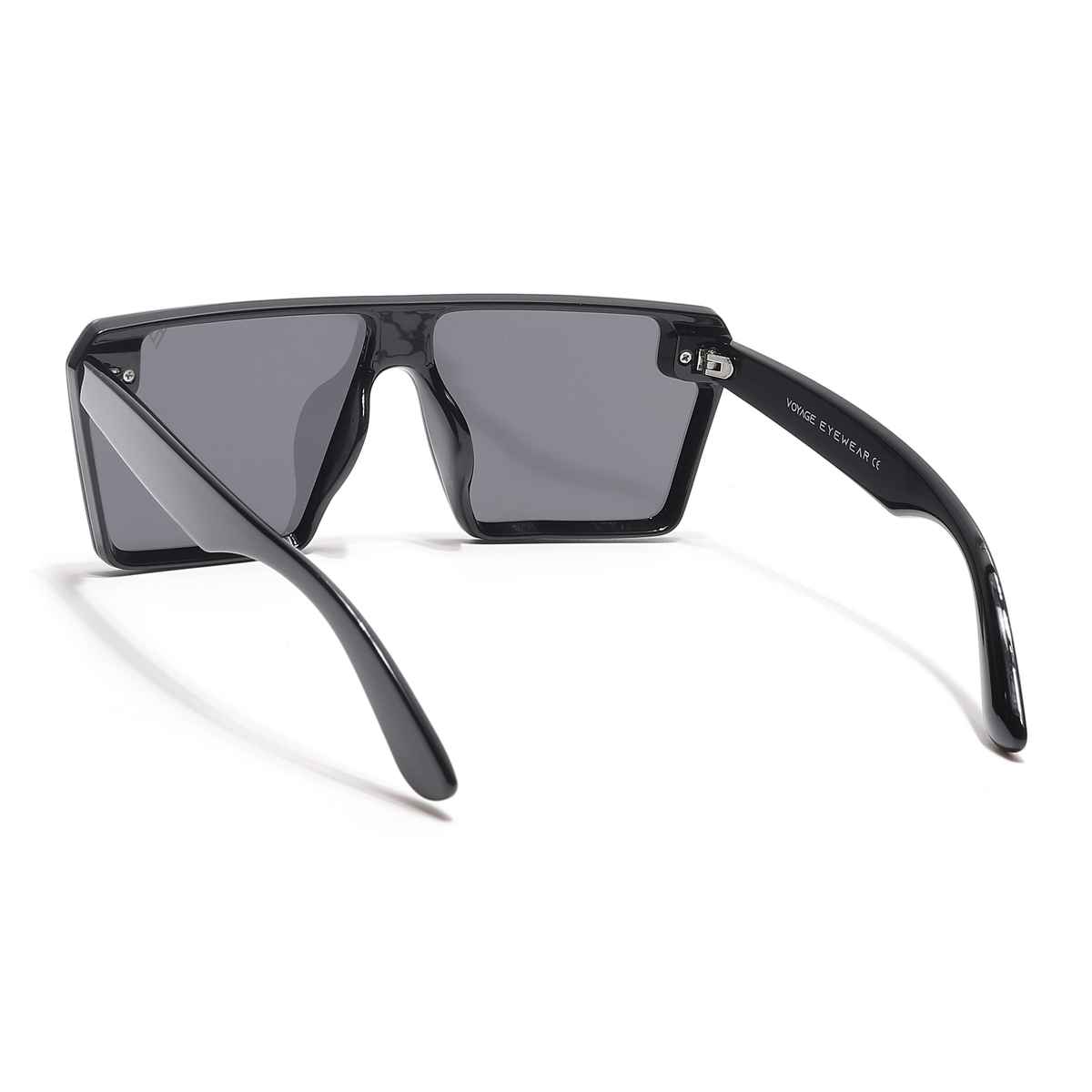 Voyage Unisex Plastic Wayfarer Sunglasses | Black - L