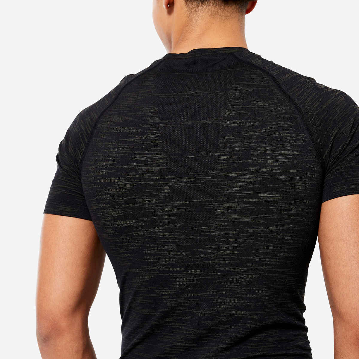 Decathlon Domyos Men's Gym Compression T-Shirt | Black | S