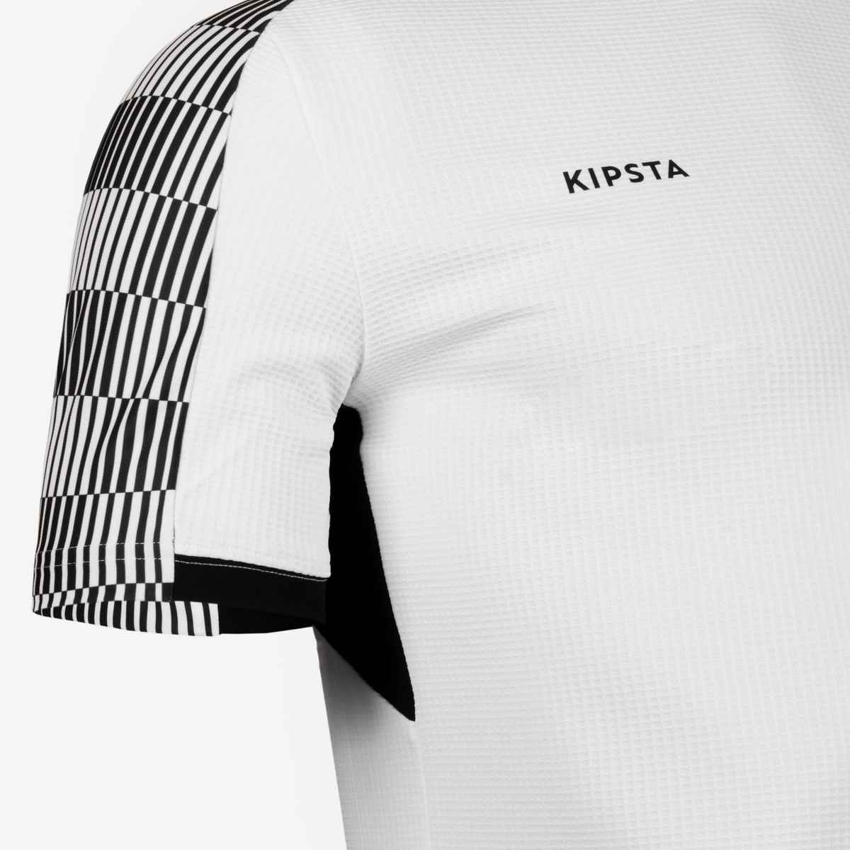 Decathlon | Kipsta Men's Football Jersey T-shirt - Black & White - XL