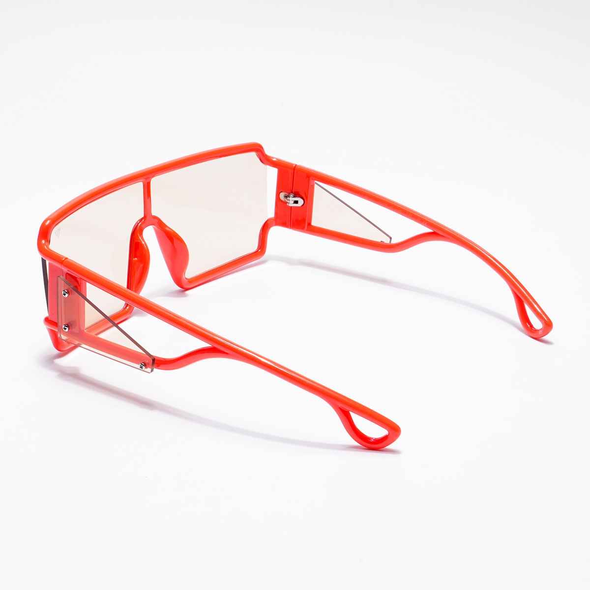 Voyage Unisex Metal Wayfarer Sunglasses | Orange - M