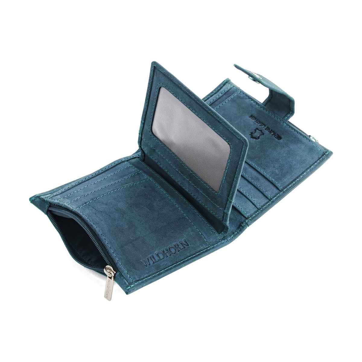 Wildhorn Men's Genuine Leather Bi-fold Wallet | Blue