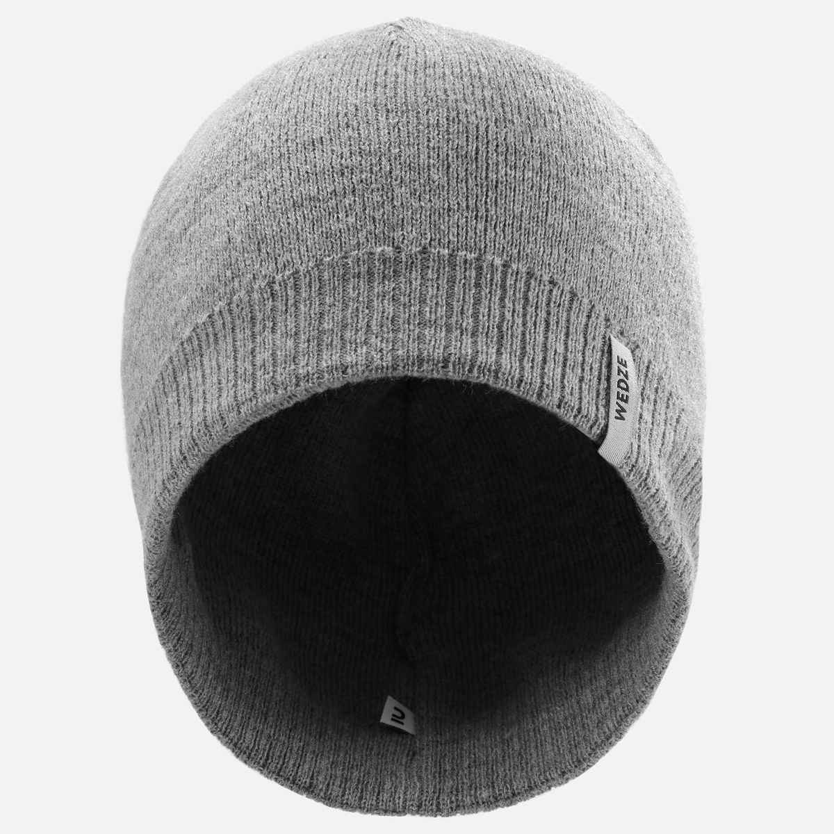 Decathlon | Wedze | Unisex Warm Winter Beanie Cap | Grey - One Size