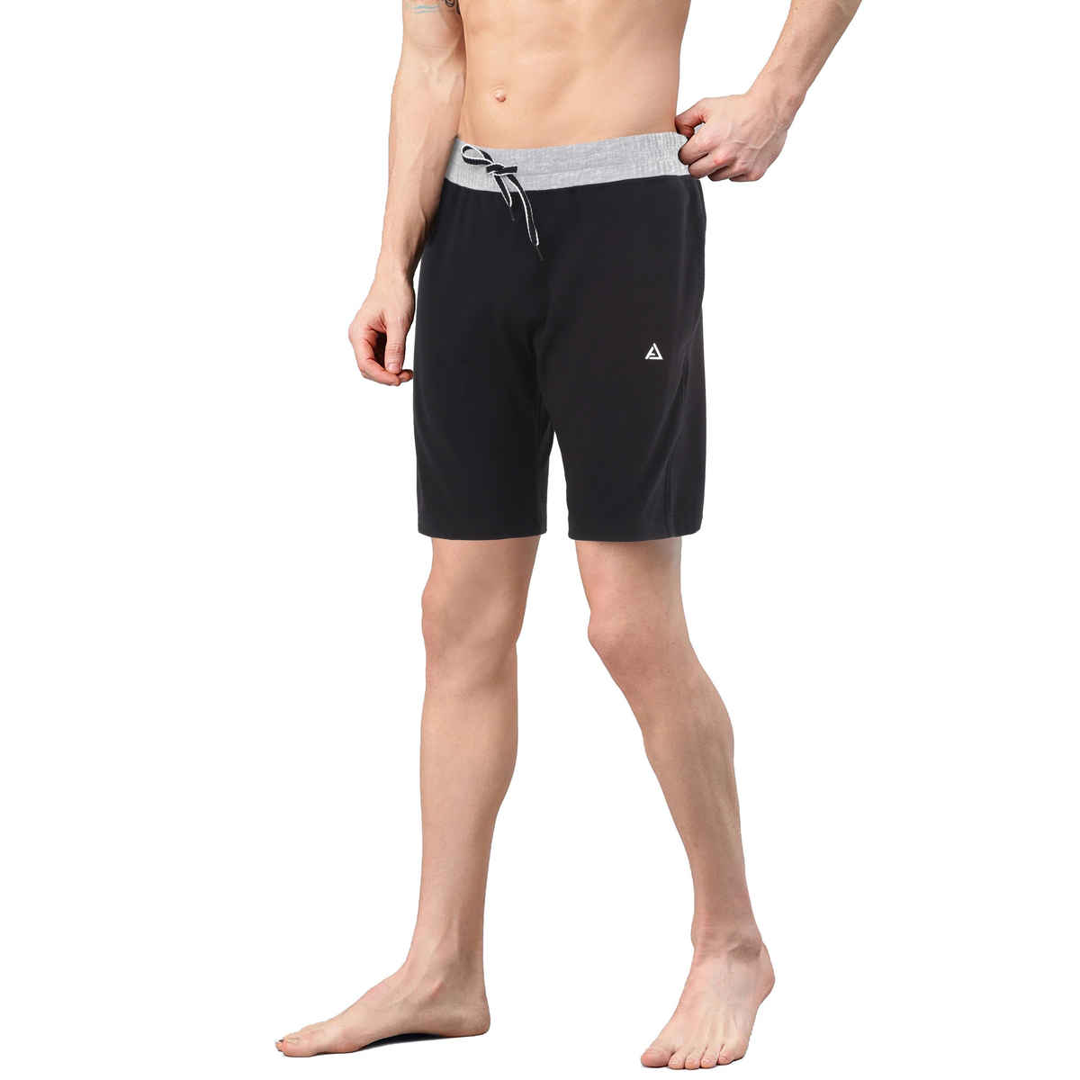 Avolt Men's Regular Fit Shorts Super Comfortable Half Pants | Black - L