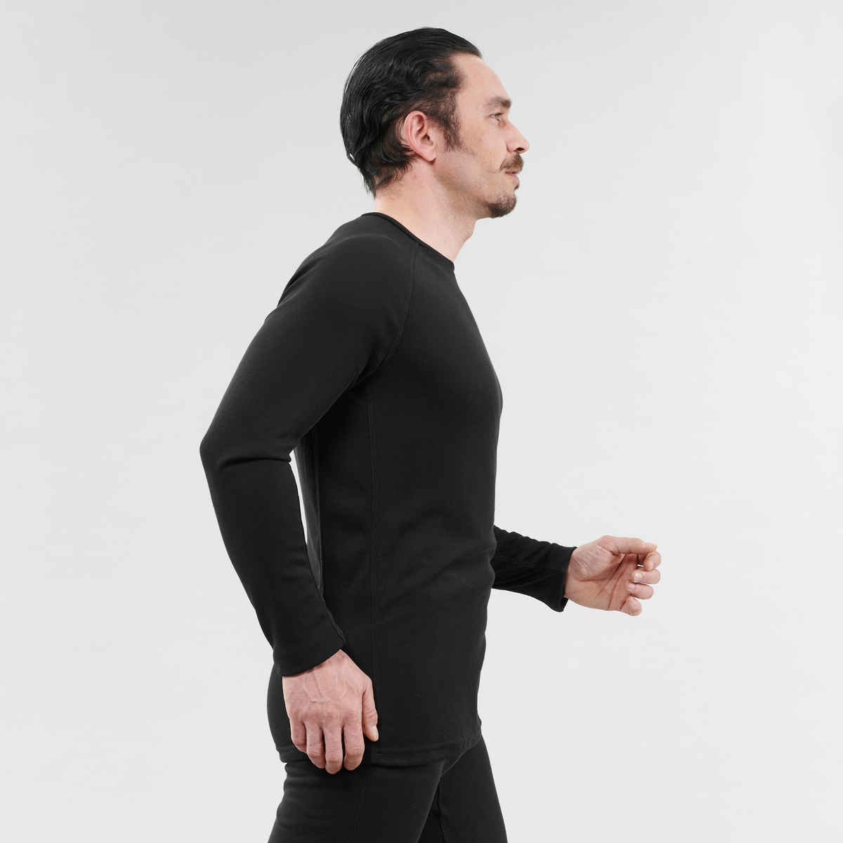 Decathlon Wedze Men's Thermal Top for Skiing | Black | M