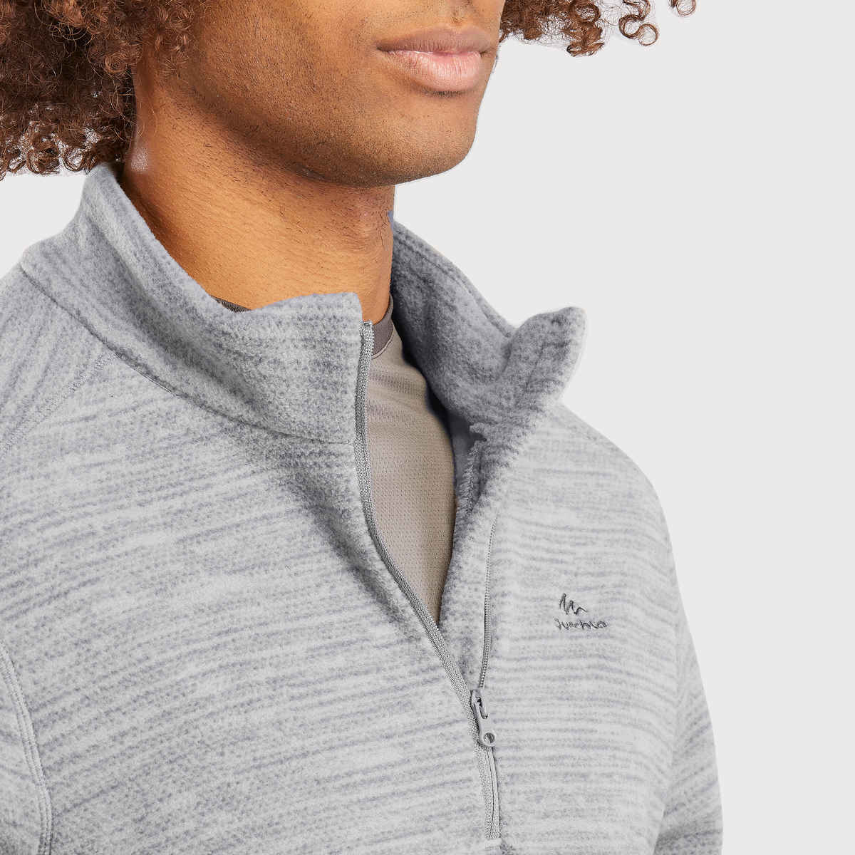 Decathlon | Quechua Men's Half Zip Fleece | Grey - M